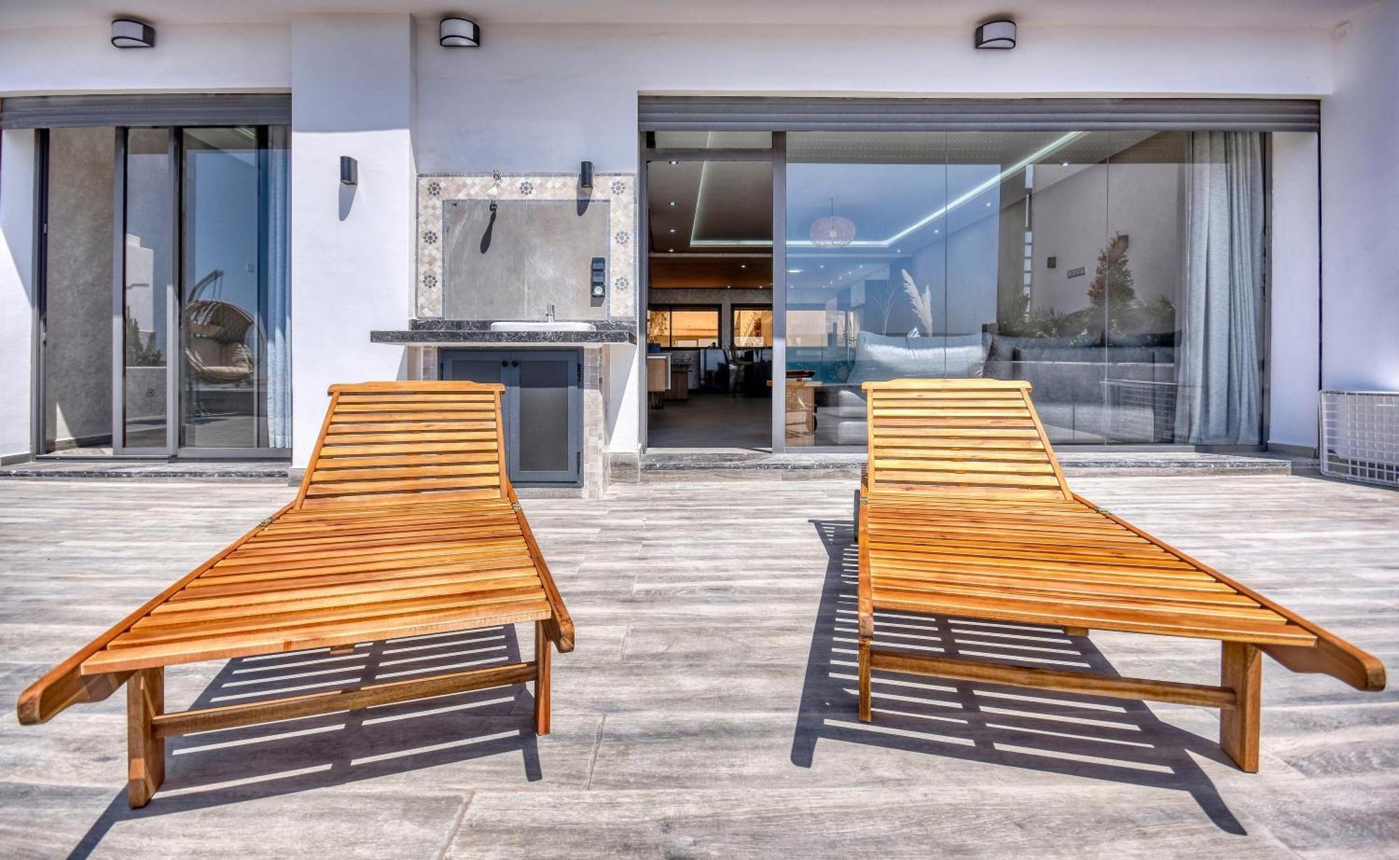 Luxury Seafront Appartement 6-7P Agadir Exterior foto